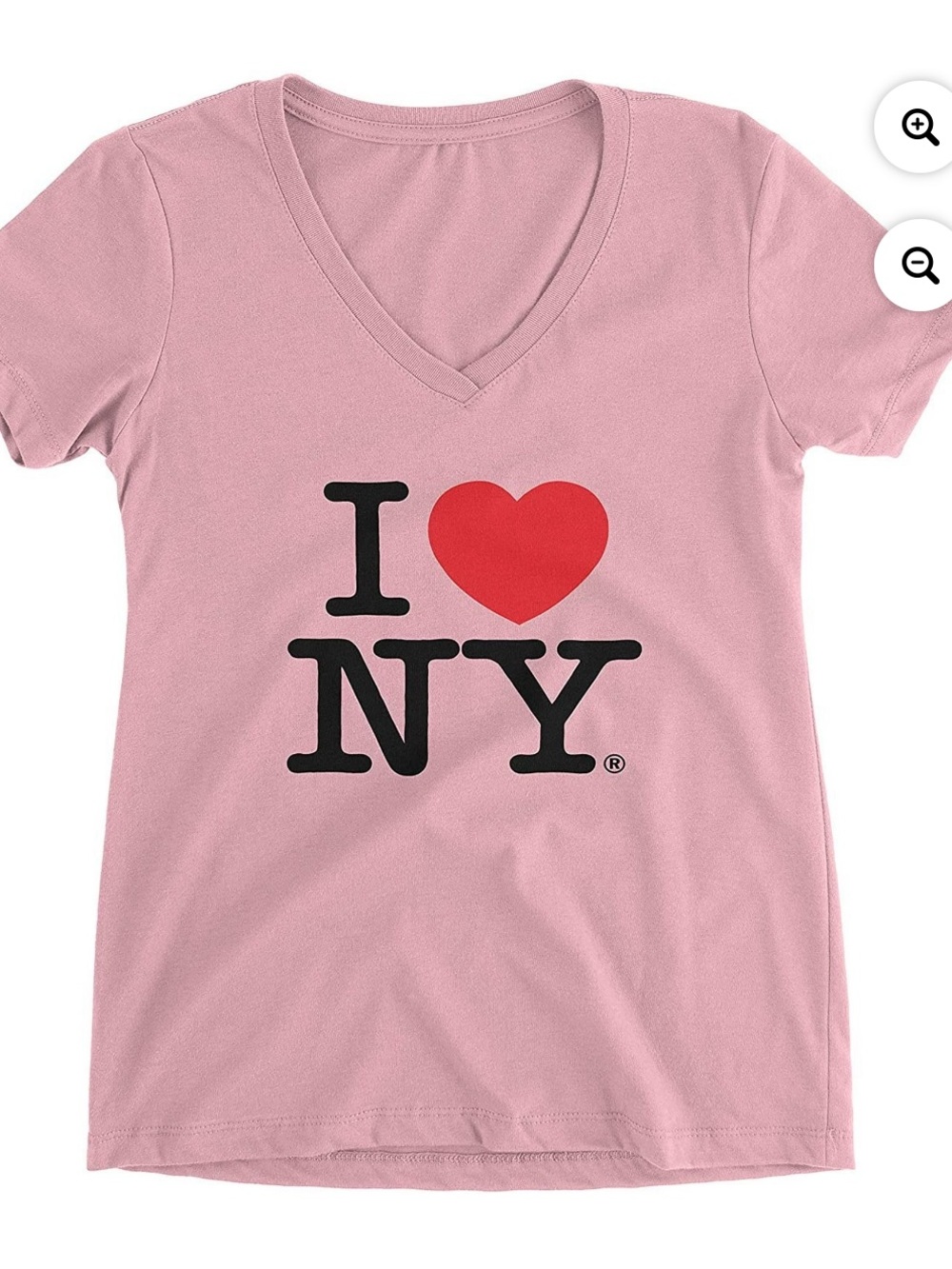 I Heart NY Pink V-Neck Tee